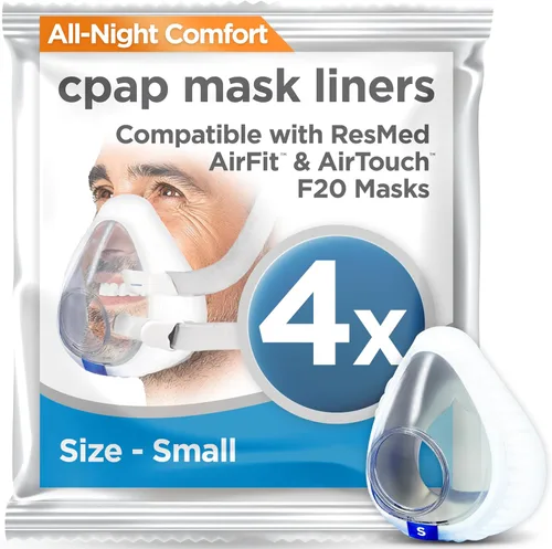 Vista 9 de resplabs - Forros de máscara CPAP - Mascarillas CPAP de cara completa, forro estilo AirFit F20, mediano, paquete de 4