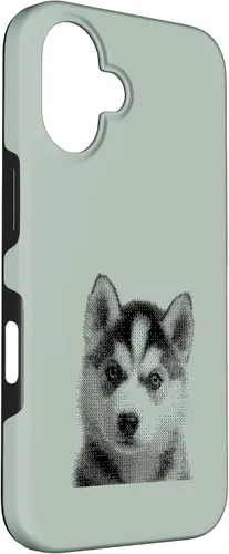 Vista 3 de Chic Husky Puppy for Dog Mom and Paw Parents Case for iPhone 16