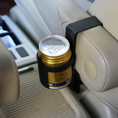 Vista 6 de Portavasos de coche negro Soporte para botella de bebida Soporte para contenedor de gancho para interior de coche camión