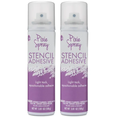 Vista 5 de iCraft Pixie Spray Stencil Adhesivo, reposicionable, baja adherencia, 3.81 onzas