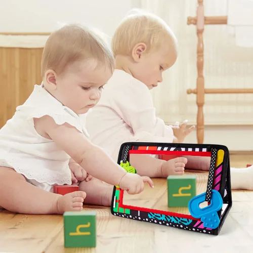 Vista 6 de teytoy Espejo para el tiempo boca abajo, juguetes para bebés recién nacidos de 0 a 3 meses, para el desarrollo del cerebro, espejo de bebé, tiempo