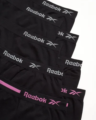Vista 3 de Reebok Ropa interior para niñas - Pantalones cortos sin costuras de pierna larga (paquete de 8)