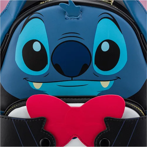 Vista 3 de Loungefly Disney Vampire Stitch Bowtie - Bolso de hombro con doble correa para mujer Multi