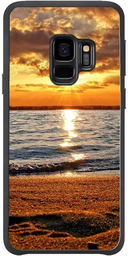 Vista 7 de Funda para Samsung Galaxy S20 5G - Funda de teléfono con diseño de puesta de sol de playa, TPU con absorción de golpes