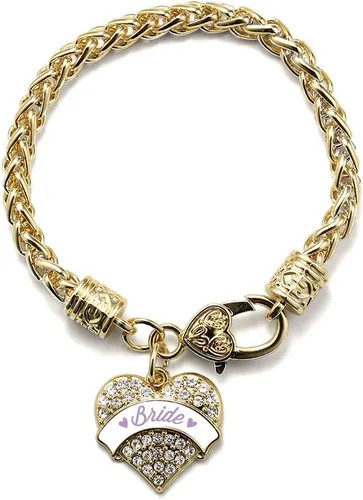 Vista 63 de Inspired Silver - Pulsera de plata con dije de corazón pavé con circonitas cúbicas