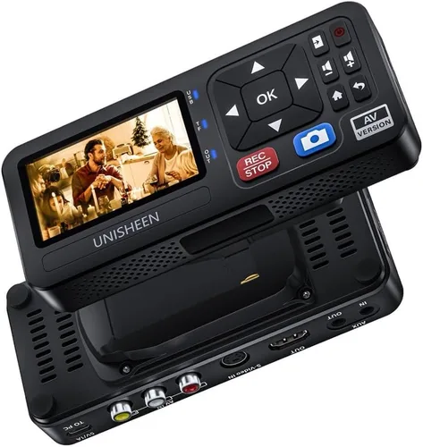 Vista 13 de Convertidor VHS a digital con control remoto, compatible con VHS, VCR, DVR, DVD, cassette, Hi8, Mini DV, videocámara, consolas