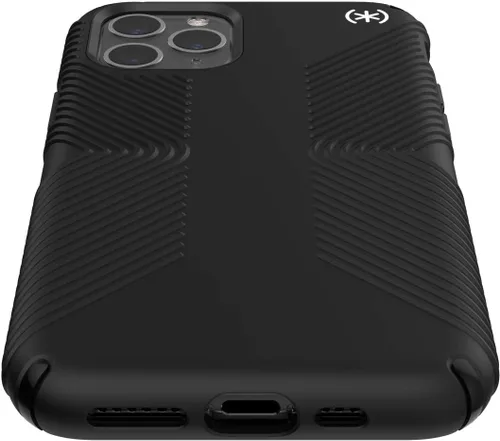 Vista 5 de Speck Productos Presidio2 Grip - Funda compatible con iPhone 11 Pro, negro/negro/negro/blanco
