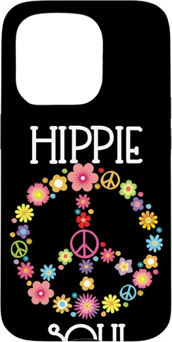 Vista 14 de Hippie Soul Flower Power Floral Peace Sign 60s 70s Gift Case for iPhone 17