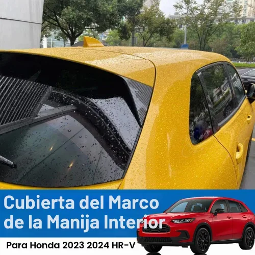 Vista 6 de 2 piezas de cubierta triangular de ventilación de fibra de carbono compatible con Honda HR-V 2023-2026