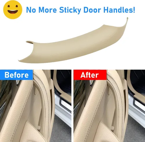 Vista 5 de Jaronx Compatible con fundas de manija de puerta BMW X3 F25/X4 F26, 3 piezas fundas interiores para manija de tirador de puerta para BMW X3 F25 Beige