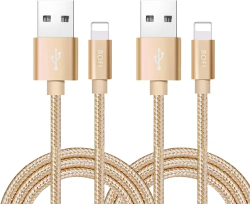Vista 13 de RoFI Cable de teléfono compatible, [2 unidades] de nailon trenzado de carga rápida USB de repuesto para teléfono X 8 8 Plus 7 7 Plus 6s 6s Plus 6 6