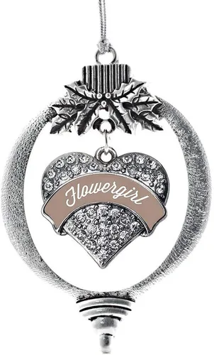 Vista 41 de Inspired Silver - Adorno con dije de hermana gemela - Adornos navideños de plata con circonitas cúbicas