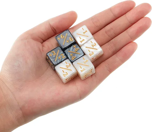 Vista 5 de Sumind 24 piezas contadores de dados de vida de Magic - contadores +1/+1 de comandante, fichas de refuerzo, dados de 6 lados, contador de lealtad