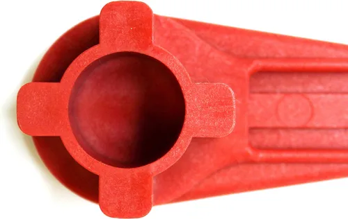 Vista 3 de JSP Manufacturing Llave de gas y bung llave de tambor sólido sin chispas (rojo) (1)