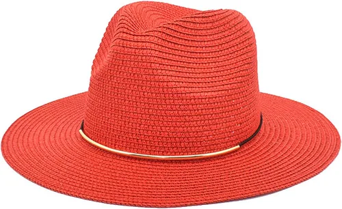 Vista 12 de Moda Primavera Verano Protector Solar Cap Pearl Accesorios Sombrero de Sol Ala Ancha Retro Jazz Top Hat Mujer Sombrero de paja