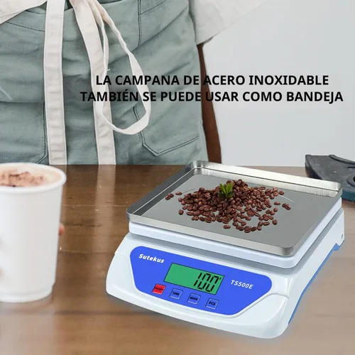 Vista 2 de Sutekus Báscula digital de 0.04 oz a 55 libras - Báscula de cocina precisa para cocina, hogar y postal