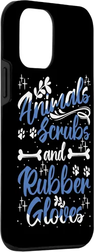 Vista 3 de Funda para iPhone 12 mini animales exfoliantes guantes de goma para asistente veterinario