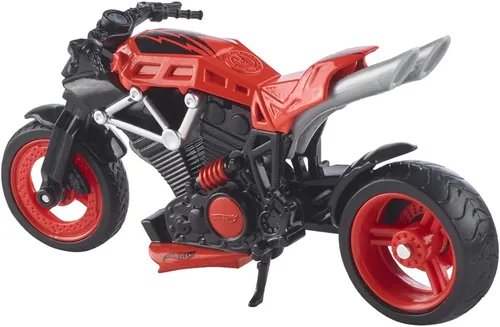 Vista 4 de Hot Wheels Street Power Motorcycles - Edición limitada coleccionable ~ X-Blade ~ Rojo