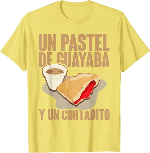 Vista 66 de Funny Cuban Coffee Guayaba Guava Breakfast T Shirt T-Shirt Asphalt Grey