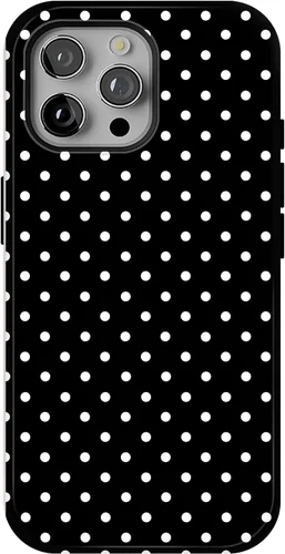 Vista 9 de Funda para iPhone 16 Pro Max con lunares, color negro y rosa Negro & Rosado