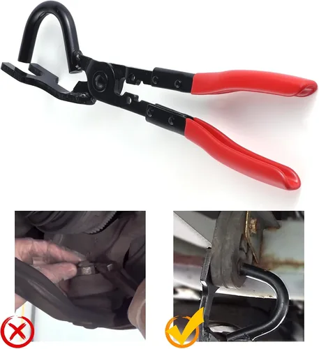 Vista 6 de BJSIA Accesorios de herramientas de extracción de suspensión de escape automotriz, alicates de extracción de manguera de coche, herramientas
