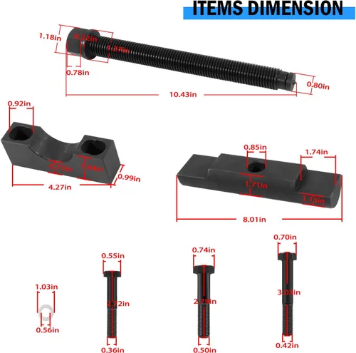 Vista 7 de 10803 Extractor de yugo, kit de herramientas de extracción de yugo resistente, herramienta de extracción de yugo para camiones