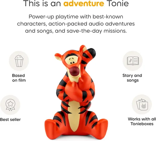 Vista 4 de Tonies Figura de juguete de audio Tigger de la película de Disney The Tigger Movie