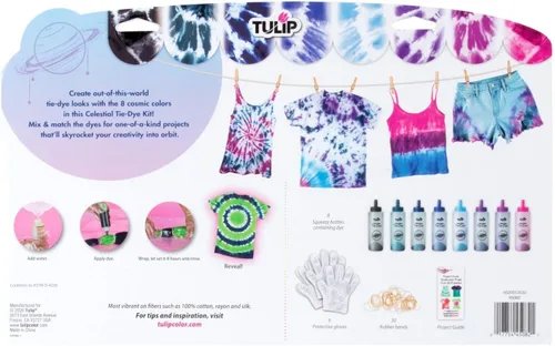 Vista 2 de Tulip Tie-Dye - Kit de pintura de 8 colores para tela