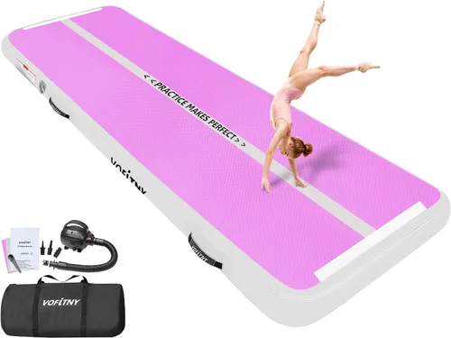 Vista 13 de VOFiTNY Colchoneta inflable de gimnasia con bomba para entrenamiento