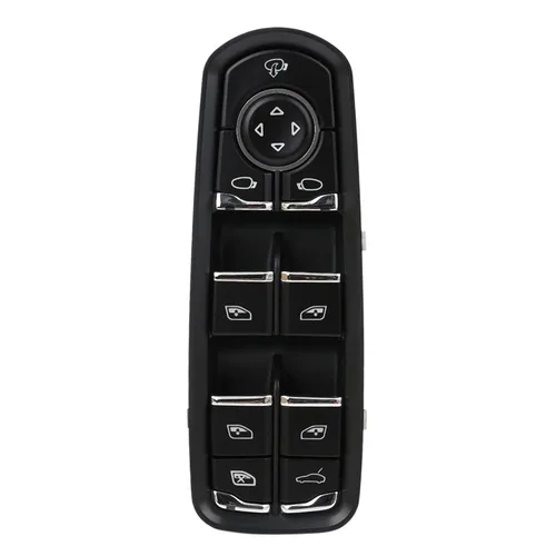 Vista 6 de uxcell Interruptor de control de elevalunas eléctrico delantero para Porsche Cayenne 2011-2014 para Porsche Panamera 2010-2014 7PP959858RDML