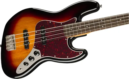 Vista 4 de Squier Classic Vibe 60s Jazz Bass, Sunburst de 3 colores, diapasón de laurel