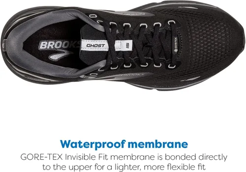 Vista 4 de Brooks Ghost 15 GTX - Tenis de correr impermeables neutros para mujer