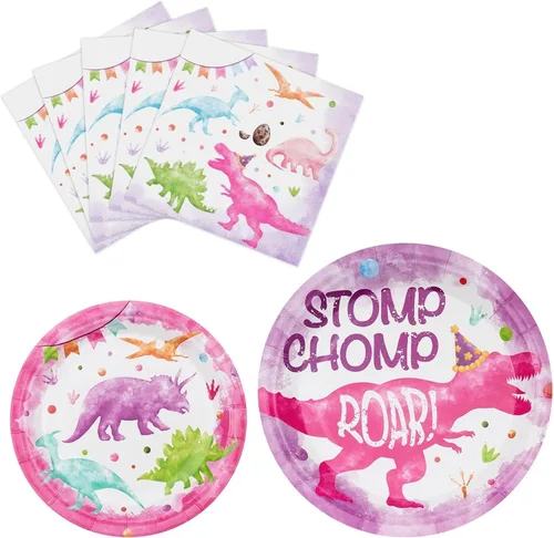 Vista 14 de WERNNSAI Hawaiian Luau Party Supplies - 48 platos y servilletas de Luau tropical, decoraciones de cumpleaños, platos de papel hawaiano para verano