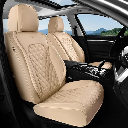 Vista 31 de Coverado Fundas de asiento delantero, fundas de asiento delantero de automóvil, fundas de asiento de piel de napa para automóviles, fundas