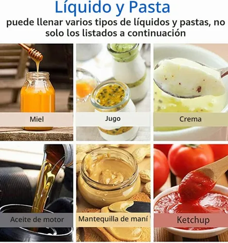 Vista 5 de Hanchen Máquina de llenado de líquidos y pasta con calentador y agitador Boquilla doble Llenadora de pistón neumático de 1.7-16.9 fl oz Dispensador