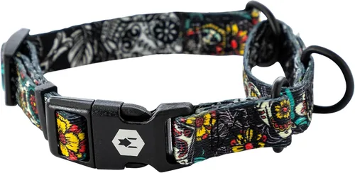 Vista 23 de Wolfgang - Collar de perro Martingala resistente con hebilla de nailon de liberación rápida para caminar y entrenar, estampado BrookTrout, grande