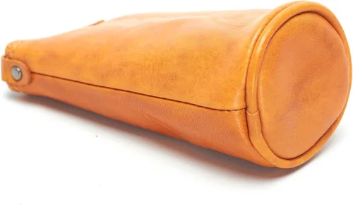 Vista 5 de Ancicraft Funda de cuero para llaves y llaveros, organizador de anillos, cartera con cremallera para hombres y mujeres