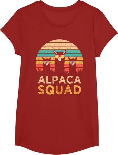 Vista 50 de Divertidas gafas de sol de escuadrón de alpaca Cool Alpacas Vintage Gift T-Shirt, Negro, S