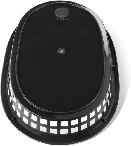 Vista 5 de New Star Foodservice 44041 - Cestas de comida rápida, 10.5 x 7 pulgadas, juego de 12, color negro