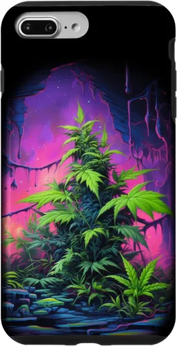 Vista 12 de 420, Colorful Weed Phone Accessory, Pink, Green & Purple Case for iPhone 16