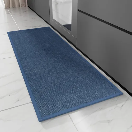 Vista 11 de Hargiis Alfombra de cocina de goma antideslizante, lavable, absorbente para piso, lavable a máquina, para frente del fregadero, puerta, lavandería