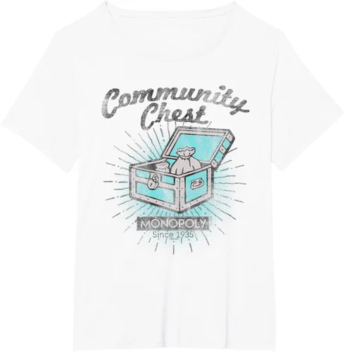 Vista 26 de Monopoly Camiseta Community Chest, gris, S Gris Oscuro