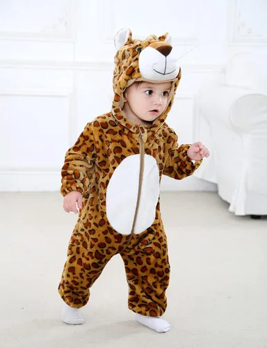 Vista 5 de BJWEO - Lindo disfraz para bebé, niñas y niños pequeños y recién nacidos, disfraz de Navidad, Halloween, enterizo de invierno, piyamas de cosplay