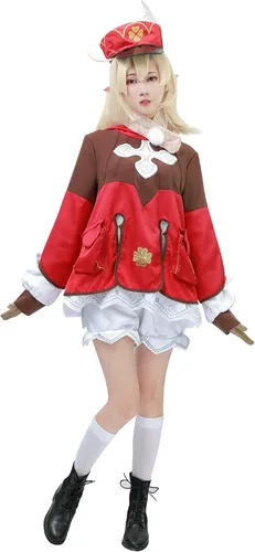 Vista 3 de DAZCOS Disfraz de Sangonomiya Kokomi Venti Klee para cosplay de Genshin para Halloween