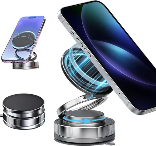 Vista 13 de Soporte magnético para teléfono para automóvil 2026, 3800gf MagSafe compatible con iPhone 17/16/15, Android, ventosa de 180+libras, soporte