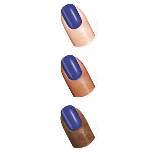 Vista 124 de Sally Hansen Xtreme Wear Esmalte de uñas sin rayas, acabado brillante, duradero, resistente a las astillas, transparente, color de uñas plateado 130