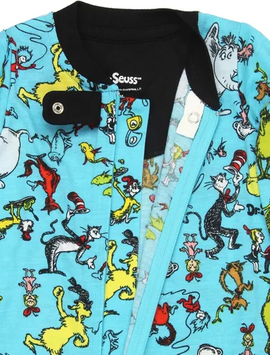 Vista 5 de Dr. Seuss Grinch Cat in The Hat - Pijama sin pies para niños pequeños