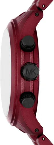 Vista 11 de Michael Kors Runway - Reloj cronógrafo de acero inoxidable para hombre con correa de acero o silicona
