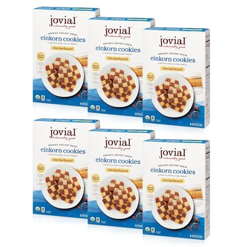 Vista 11 de Jovial Galletas orgánicas de cacao crujiente Einkorn – Galletas orgánicas, galletas veganas, altas en proteínas, certificado de comercio justo