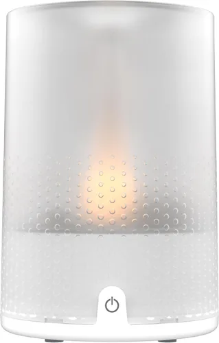 Vista 2 de Vornado Votiv Humidificador ultrasónico de 4 habitaciones para toda la habitación con iluminación ambiental, salida de 1 galón, asa de transporte